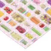 フードキャニングジャース – ピンク テーブルクロス (アングル)