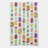 フードキャニングジャース – 青 キッチンタオル (縦)