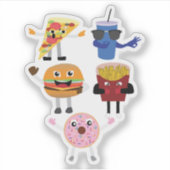 フードキャラクター シール (正面)