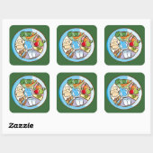 フードグループの四角いシール スクエアシール (シート)