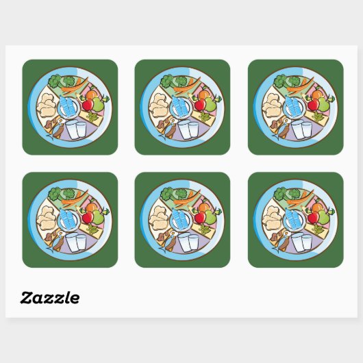 フードグループの四角いシール スクエアシール (シート)