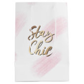 フードケータリングお洒落ユニコーンレディ ミディアムペーパーバッグ (裏面)