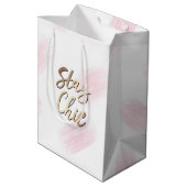 フードケータリングお洒落ユニコーンレディ ミディアムペーパーバッグ (裏面アングル)