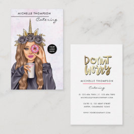 フードケータリングお洒落ユニコーンレディ 名刺