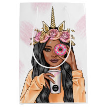 フードケータリングのユニコーンの女性