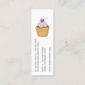 フードケータリングの名刺 スキニー名刺 (裏面)