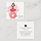 フードケータリングスクエアビジネスカード スクエア名刺 (正面/裏面)