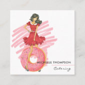 フードケータリングスクエアビジネスカード スクエア名刺 (正面)