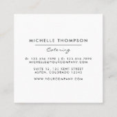 フードケータリング スクエア名刺 (裏面)