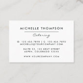 フードケータリング 名刺 (裏面)