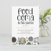 フードコマ&ファットパンツのフレンドシップサンクスギビング 招待状 (スタンド正面)