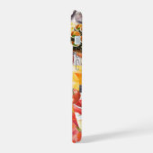 フードコラージュカラフルフルーツ&フードフォンケース iPhone 15ケース (左側面)