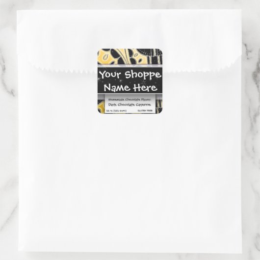 フードコンテナエスニック・エキゾチックなモロッコ西部アジア スクエアシール (バッグ)