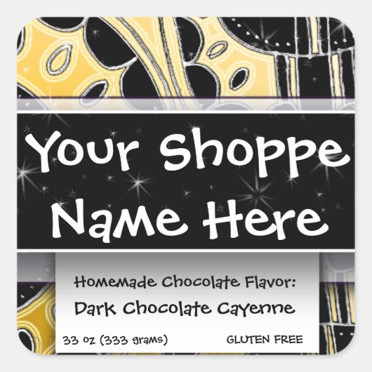 フードコンテナエスニック・エキゾチックなモロッコ西部アジア スクエアシール (正面)