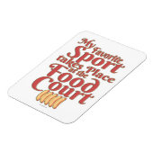 フードコーおもしろいトのスポーツのスローガン マグネット (左側)