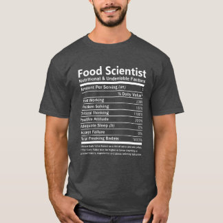 フードサイエンティスト栄養と否定できない Tシャツ