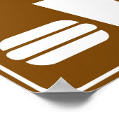 フードサービスハイウェイシンボルや象徴コレクション ポスター (角)