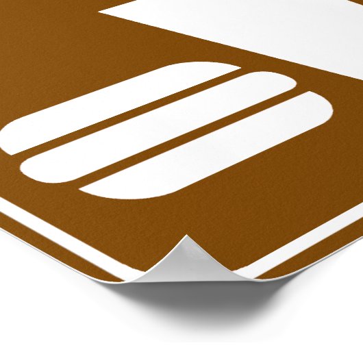 フードサービスハイウェイシンボルや象徴コレクション ポスター (角)