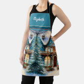 フードシェフキッチンBBQベーカービクトリアンクリスマス エプロン (インサイチュ)