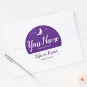 フードジャーとリッドラベル – 自分の言葉を追加する ラウンドシール (封筒)