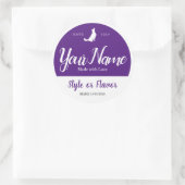 フードジャーとリッドラベル – 自分の言葉を追加する ラウンドシール (バッグ)