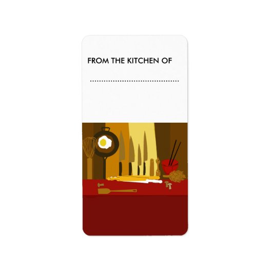 フードジャーズグッズ調理師料理ナイフスプーン ラベル (正面)