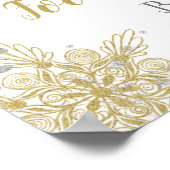 フードステーションウィンターワンダーランドシルバー金ゴールド ポスター (角)