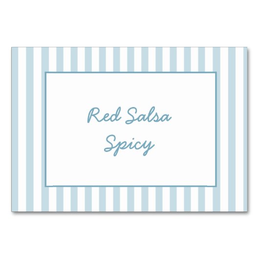 フードステーションサインブルーストライプビーチ誕生日 テーブルナンバー (正面)