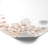 フードステーション冬ワンダーランドピンク金ゴールドポスター ポスター (角)