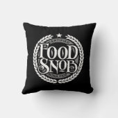 フードスノブおもしろい – フード恋人 クッション (裏面)