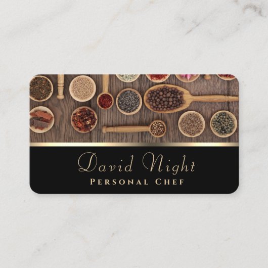 フードスパイスデザインパーソナルシェフケータリング事業 名刺 (正面)