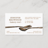 フードス食べプーンロイヤリティパンチ料理シェフ 名刺 (裏面)