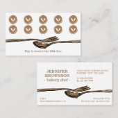 フードス食べプーンロイヤリティパンチ料理シェフ 名刺 (正面/裏面)