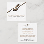 フードス食べプーン用具調理師 スクエア名刺 (正面/裏面)