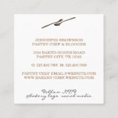 フードス食べプーン用具調理師 スクエア名刺 (裏面)