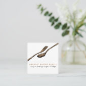 フードス食べプーン用具調理師 スクエア名刺 (スタンド正面)