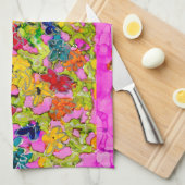 フードタオルの愛情に満ちた明るい目 キッチンタオル (四つ折り)