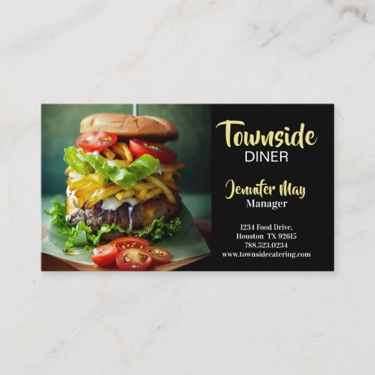 フードダイナービーフバーガーレストラン 名刺 (正面)