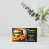 フードダイナービーフベーコンエッグバーガーハウスレストラン 名刺 (スタンド正面)