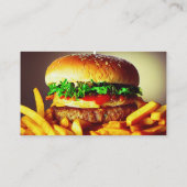 フードダイナービーフベーコンエッグバーガーハウスレストラン 名刺 (裏面)