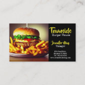 フードダイナービーフベーコンエッグバーガーハウスレストラン 名刺 (正面)