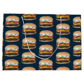 フードチーズバーベキュー焼きハンバーググルメ ラージペーパーバッグ (裏面)