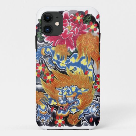 フードッグと桜 Case-Mate iPhoneケース (裏面)