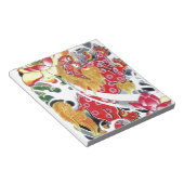 フードッグ&ロータスタトゥーデザイン ノートパッド (アングル)