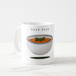 フードテーマのイケてるスープの面白画像 コーヒーマグカップ
