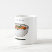 フードテーマのイケてるスープの面白画像 コーヒーマグカップ (中央)