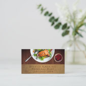 フードデザインシェフケータリング 名刺 (スタンド正面)