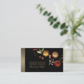 フードデザインパーソナルシェフケータリングサービス 名刺 (スタンド正面)