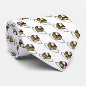フードデザーイタリアントクラシックティラミスグルメタイ ネクタイ (ロール)