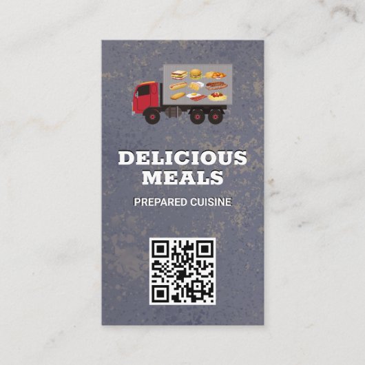 フードデリバリードライバー | QRコード 名刺 (正面)